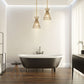 Z-Lite Alito 11" 1-Light Rubbed Brass Iron Mini Pendant Light