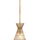 Z-Lite Alito 11" 1-Light Rubbed Brass Iron Mini Pendant Light