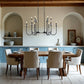 Z-Lite Allistair 12-Light Candelabra Bulb Base Matte Black Steel Frame Clear Ribbed Glass Shade Linear Chandelier