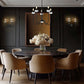 Z-Lite Allistair 5-Light Candelabra Bulb Base Matte Black Steel Frame Clear Ribbed Glass Shade Chandelier