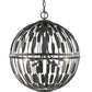 Z-Lite Almet 24" 6-Light Bronze Steel Pendant Light