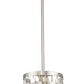 Z-Lite Almet 6" 1-Light Brushed Nickel Steel Mini Pendant Light