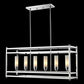 Z-Lite Altadore 10" 6-Light Chrome Pendant Light With Matte Opal Glass Shade