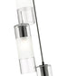 Z-Lite Alton 12" 5-Light Matte Black Steel and Clear Frosted Glass Shade Chandelier