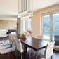 Z-Lite Alton 18" 17-Light Brushed Nickel Steel and Clear Frosted Glass Shade Linear Chandelier