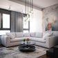 Z-Lite Alton 24" 11-Light Modern Gold Steel and Clear Frosted Glass Shade Chandelier