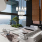 Z-Lite Alton 36" 27-Light Brushed Nickel Steel and Clear Frosted Glass Shade Chandelie