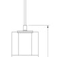 Z-Lite Alton 5" 1-Light Matte Black Steel and Clear Frosted Glass Shade Pendant Light