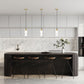 Z-Lite Alton 5" 1-Light Modern Gold Steel and Clear Frosted Glass Shade Pendant Light