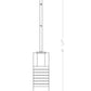 Z-Lite Alton 824P-ROD 5" 1-Light Matte Black Steel and Clear Frosted Glass Shade Pendant Light