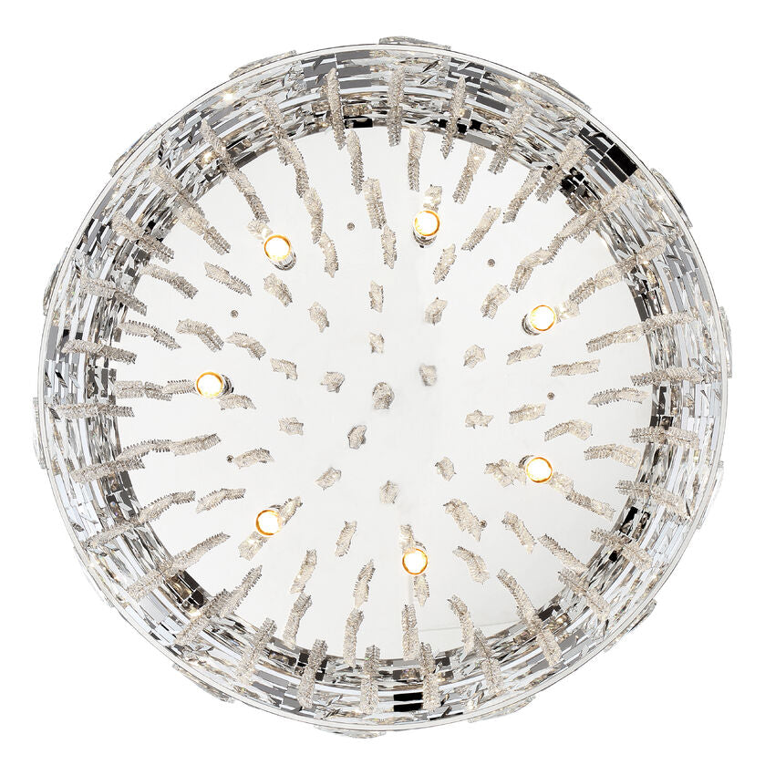 Z-Lite Aludra 16" 5-Light Chrome Flush Mount Lighting