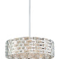 Z-Lite Aludra 24" 7-Light Chrome Pendant Light With Mirror Stainless Steel Shade
