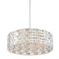 Z-Lite Aludra 24" 7-Light Chrome Pendant Light With Mirror Stainless Steel Shade