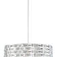 Z-Lite Aludra 24" 7-Light Chrome Pendant Light With Mirror Stainless Steel Shade