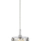 Z-Lite Aludra 7" 1-Light Chrome Steel Mini Pendant Light