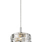 Z-Lite Aludra 7" 1-Light Chrome Steel Mini Pendant Light