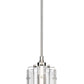Z-Lite Alverton 6" 1-Light Polished Nickel Mini Pendant Light With Clear Glass Shade