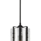 Z-Lite Alverton 8" 1-Light Matte Black Pendant Light With Clear Glass Shade