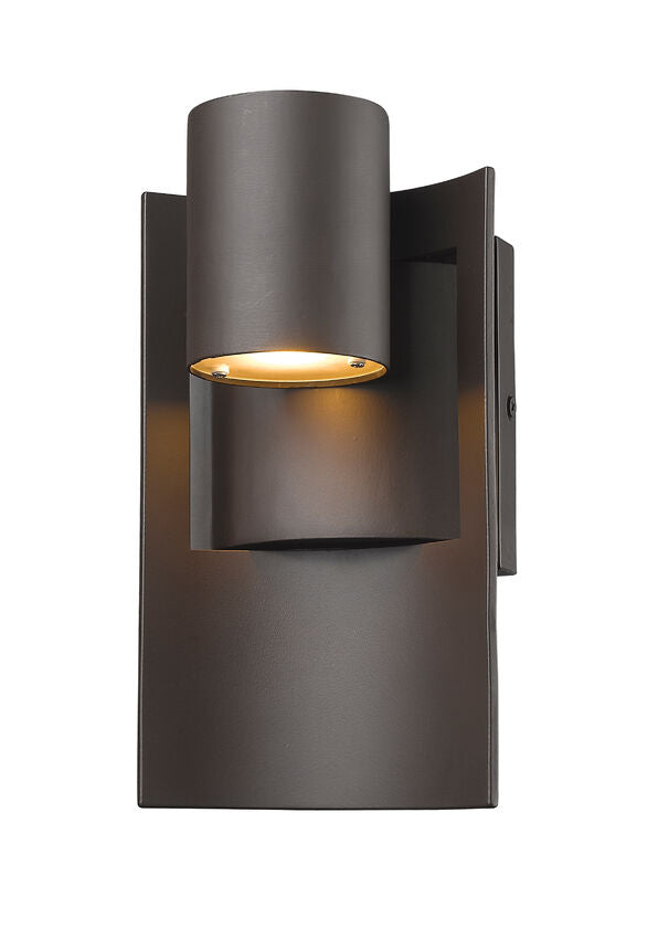 Z-Lite Amador 5" 1-Light LED Deep Bronze Aluminum Outdoor Wall Sconce