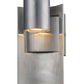 Z-Lite Amador 5" 1-Light LED Silver Aluminum Outdoor Wall Sconce