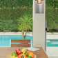 Z-Lite Amador 7" 1-Light LED Silver Aluminum Outdoor Wall Sconce