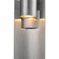 Z-Lite Amador 7" 1-Light LED Silver Aluminum Outdoor Wall Sconce