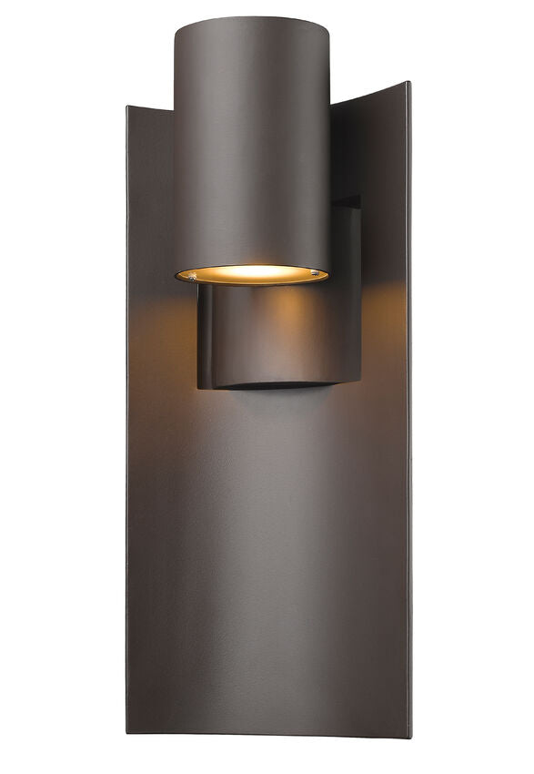 Z-Lite Amador 9" 1-Light LED Deep Bronze Aluminum Outdoor Wall Sconce