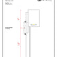 Z-Lite Amador 9" 1-Light LED Silver Aluminum Outdoor Wall Sconce