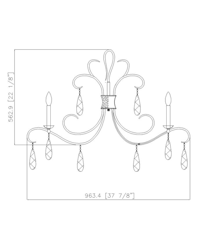 Z-Lite Amara 38" 5-Light Gilded Gold Steel Chandelier
