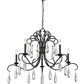 Z-Lite Amara 38" 5-Light Matte Black Steel Chandelier