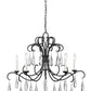 Z-Lite Amara 38" 5-Light Matte Black Steel Chandelier