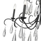 Z-Lite Amara 38" 5-Light Matte Black Steel Chandelier