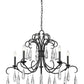 Z-Lite Amara 38" 5-Light Matte Black Steel Chandelier