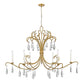 Z-Lite Amara 59" 6-Light Gilded Gold Steel Chandelier