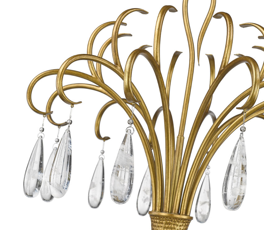 Z-Lite Amara 59" 6-Light Gilded Gold Steel Chandelier