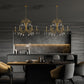 Z-Lite Amara 59" 6-Light Gilded Gold Steel Chandelier