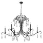 Z-Lite Amara 59" 6-Light Matte Black Steel Chandelier
