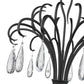 Z-Lite Amara 59" 6-Light Matte Black Steel Chandelier