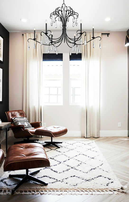 Z-Lite Amara 59" 6-Light Matte Black Steel Chandelier