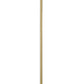 Z-Lite Amon 8" 1-Light Satin Gold Mini Pendant Light With Clear Seedy Glass Shade