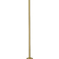 Z-Lite Amon 8" 1-Light Satin Gold Mini Pendant Light With Clear Seedy Glass Shade