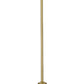 Z-Lite Amon 8" 1-Light Satin Gold Mini Pendant Light With Clear Seedy Glass Shade
