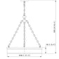 Z-Lite Anders 22" 3-Light LED Polished Nickel Steel and Marbling Parian Shade Chandelier