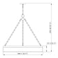 Z-Lite Anders 33" 3-Light LED Polished Nickel Steel and Marbling Parian Shade Chandelier