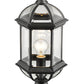 Z-Lite Annex 8" W x 20" H 1-Light Black Outdoor Post Mount Fixture With Clear Beveled Glass Shade