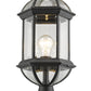 Z-Lite Annex 8" W x 20" H 1-Light Black Outdoor Post Mount Fixture With Clear Beveled Glass Shade