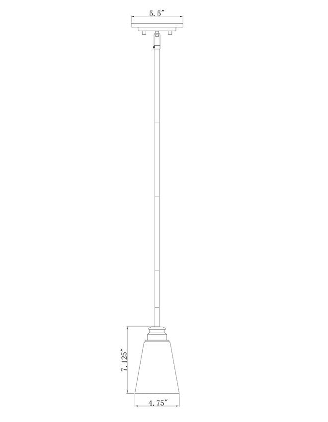 Z-Lite Annora 6" 1-Light Olde Brass Mini Pendant Light With Clear Glass Shade