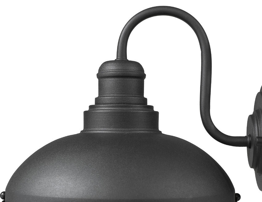 Z-Lite Ansel 11" 1-Light Black Aluminum Outdoor Wall Sconce