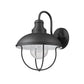 Z-Lite Ansel 11" 1-Light Black Aluminum Outdoor Wall Sconce