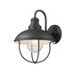 Z-Lite Ansel 11" 1-Light Black Aluminum Outdoor Wall Sconce